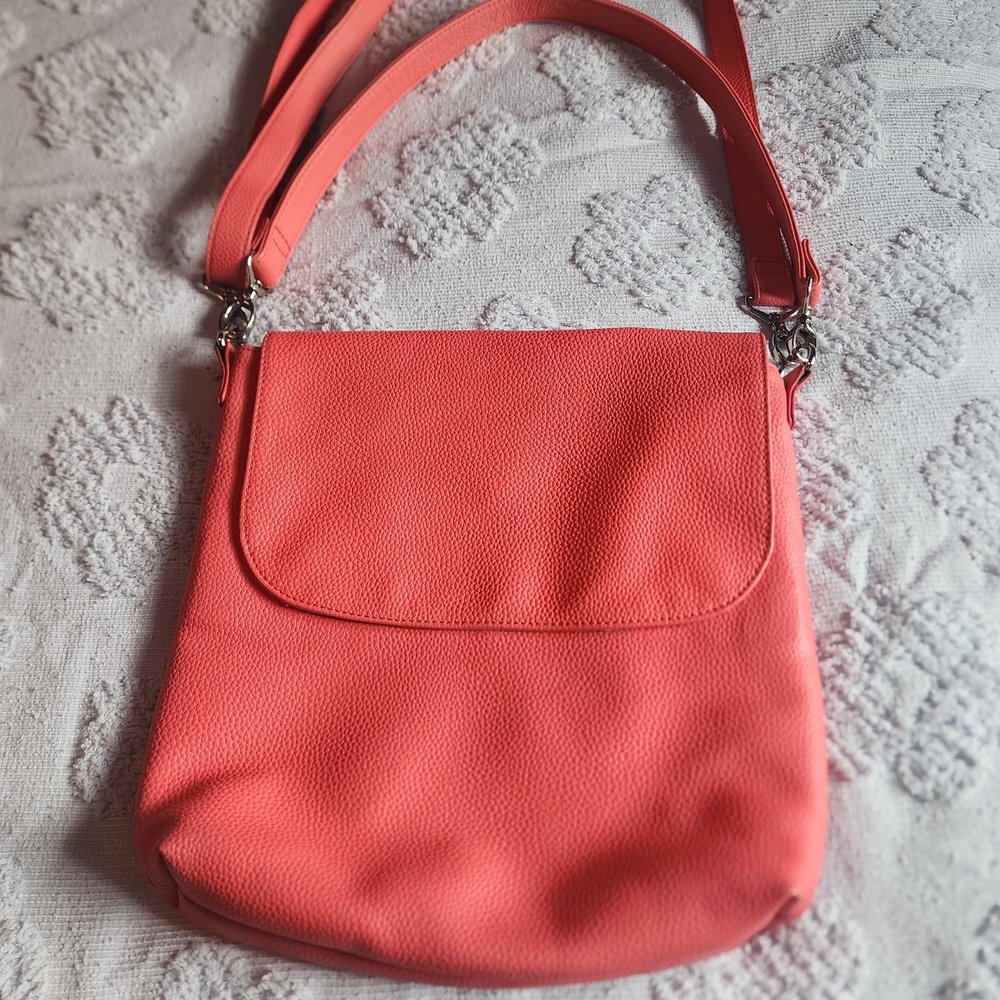 Pink Crossbody Bag with Casual Hobo Silhouette